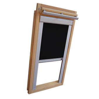 Dachfensterrollo Sichtschutz für Velux Dachfenster VL/VF/VT schwarz 